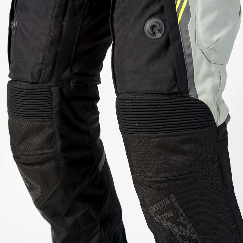 Rebelhorn Patrol Grey-Black-Fluo Yellow motorcykelbukser udsalg