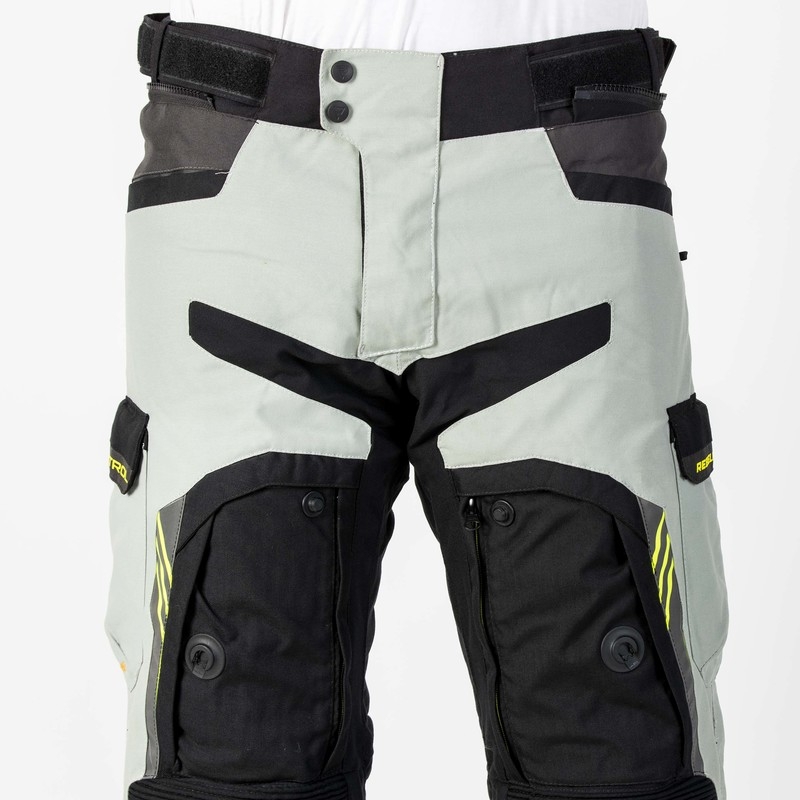 Rebelhorn Patrol Grey-Black-Fluo Yellow motorcykelbukser udsalg