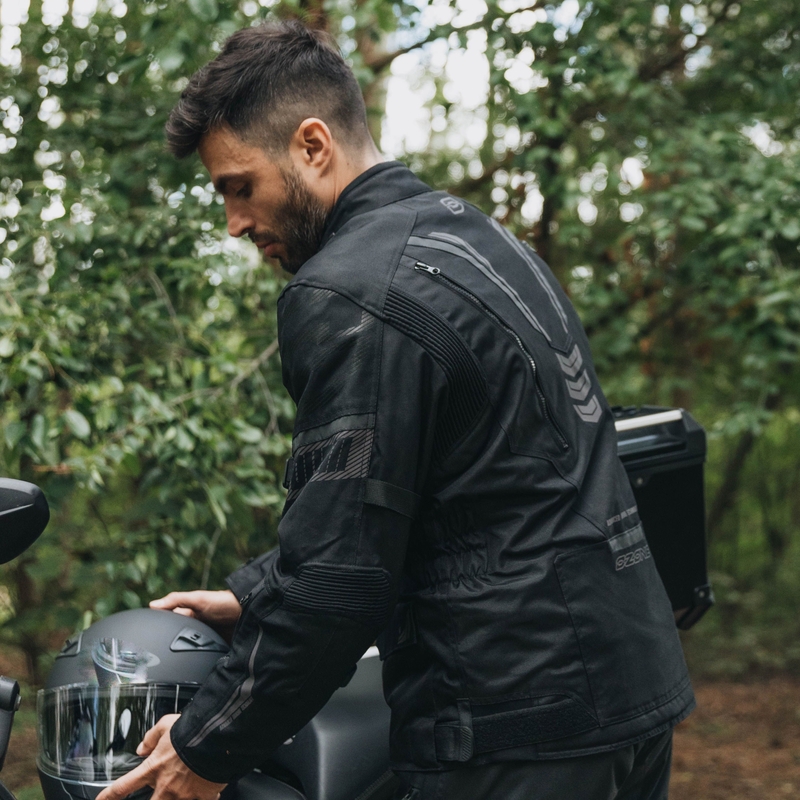 Ozone Tour III motorcykeljakke sort