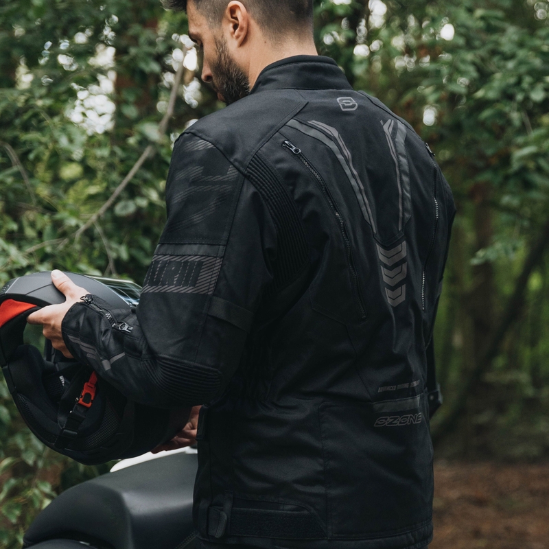 Ozone Tour III motorcykeljakke sort