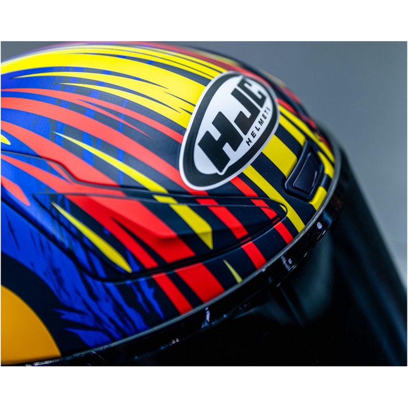 Integreret motorcykelhjelm HJC RPHA 1 Redbull Jerez GP MC21SF rød-gul-blå