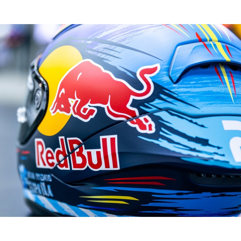Integreret motorcykelhjelm HJC RPHA 1 Redbull Jerez GP MC21SF rød-gul-blå