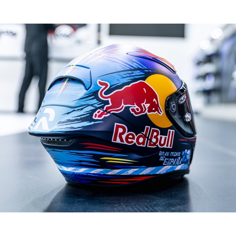 Integreret motorcykelhjelm HJC RPHA 1 Redbull Jerez GP MC21SF rød-gul-blå