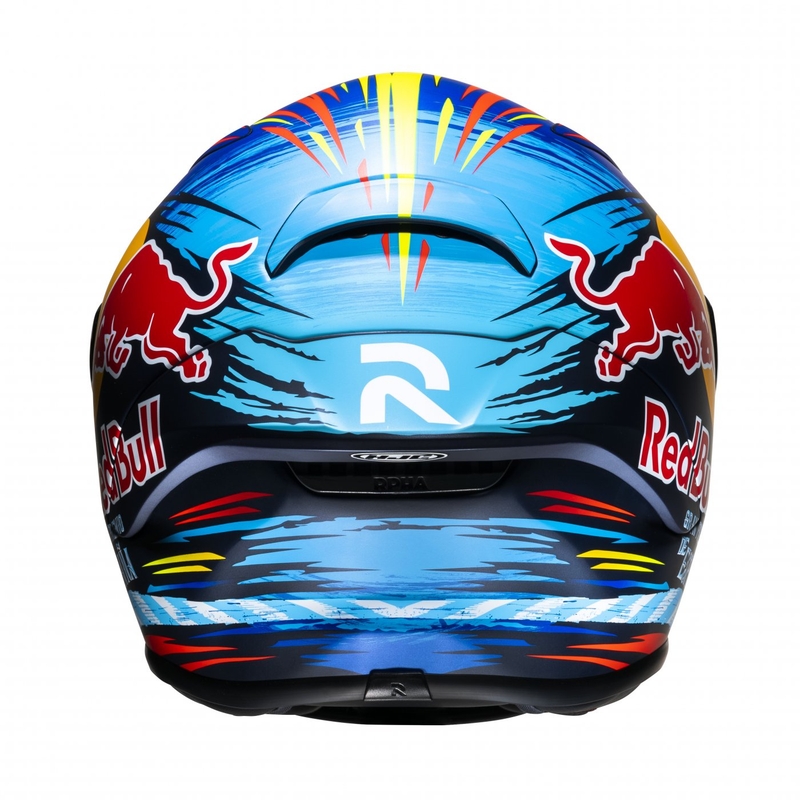 Integreret motorcykelhjelm HJC RPHA 1 Redbull Jerez GP MC21SF rød-gul-blå