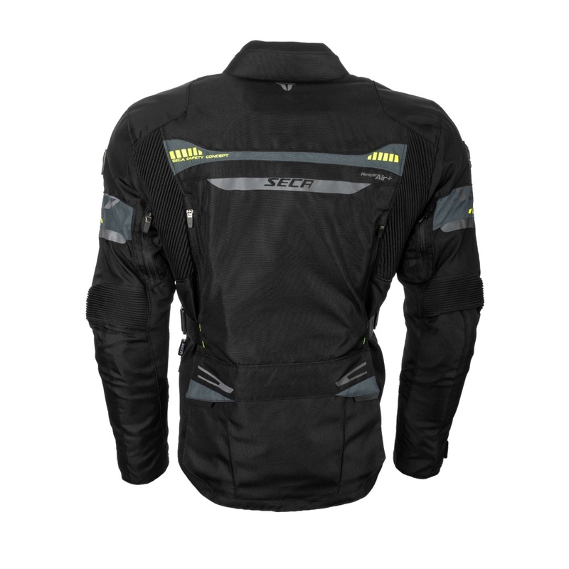 Motorcykeljakke SECA Arrakis II sort udsalg