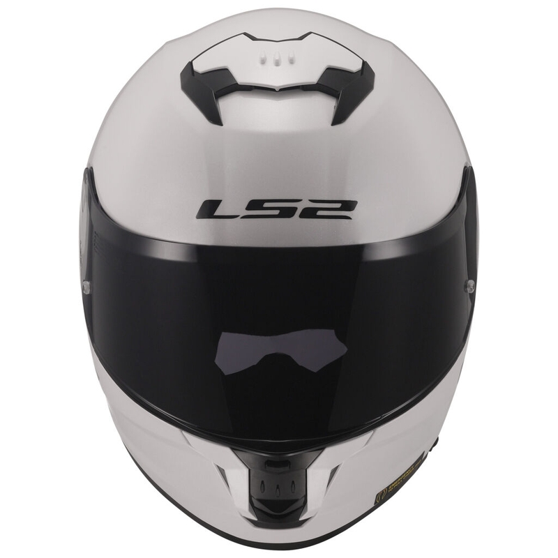 LS2 FF808 Stream II full face motorcykelhjelm hvid blank