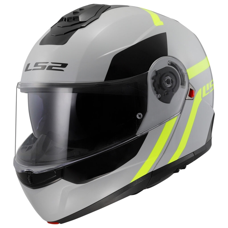 Flip-up hjelm LS2 FF908 Strobe II Autox grå-fluogul