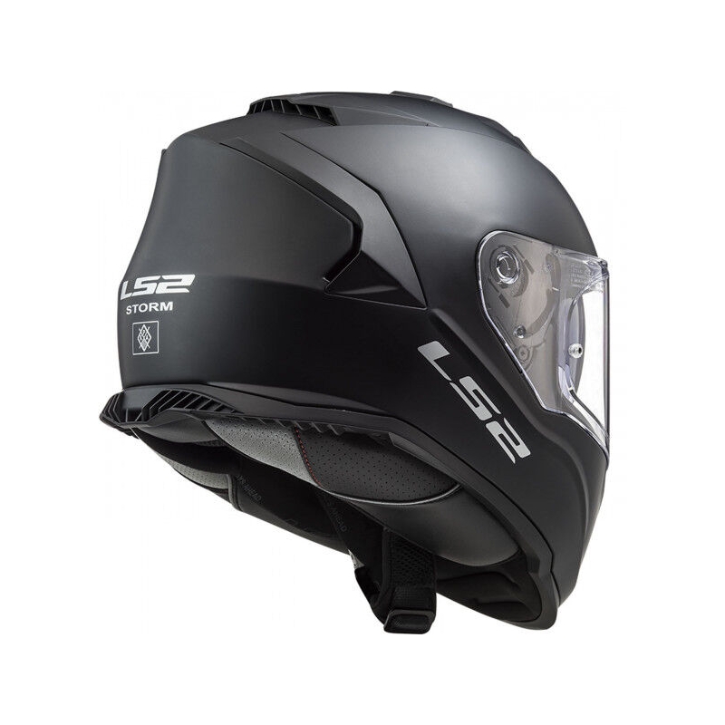 LS2 FF800 Storm II Solid Matte Black Integral motorcykelhjelm