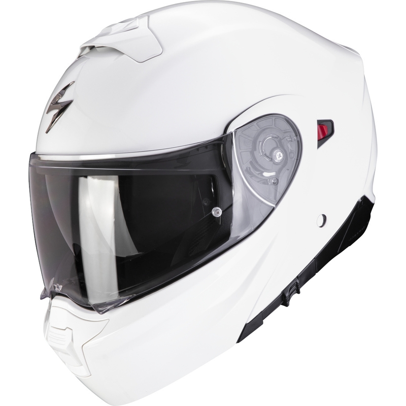 Scorpion EXO-930 EVO Solid flip-up motorcykelhjelm hvid