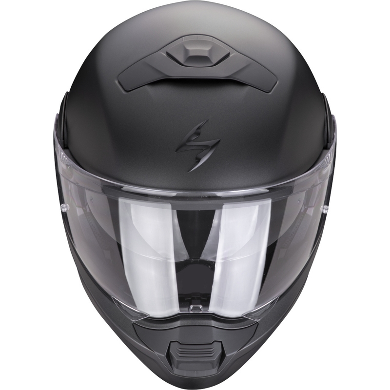 Scorpion EXO-930 EVO Solid flip-up motorcykelhjelm sort mat