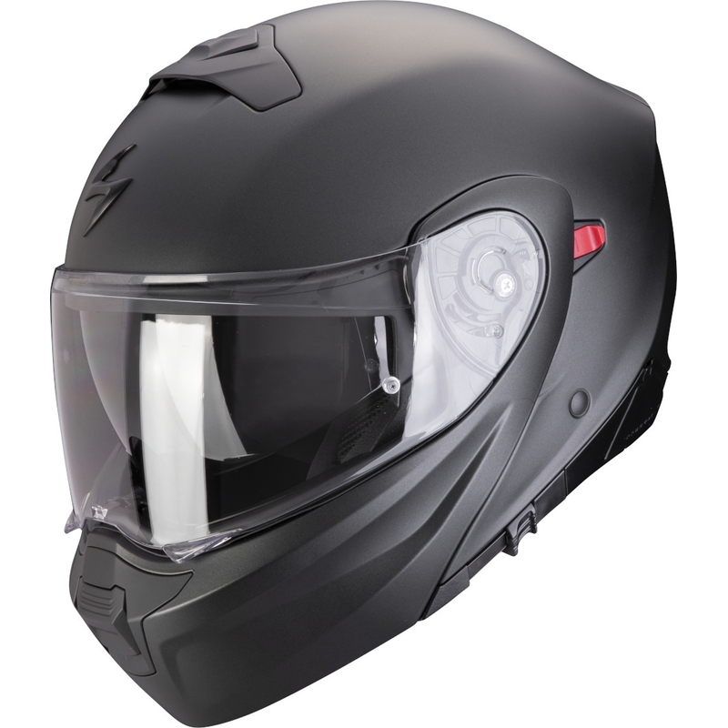 Scorpion EXO-930 EVO Solid flip-up motorcykelhjelm sort mat