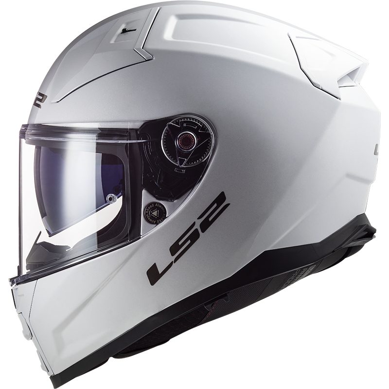 LS2 FF811 Vector II Solid White Integral motorcykelhjelm