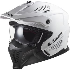 Trial-motorcykelhjelm LS2 OF606 Drifter Solid White