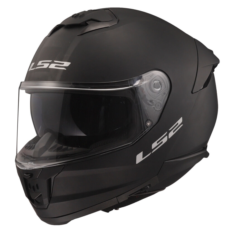 LS2 FF808 Stream II integreret motorcykelhjelm sort mat