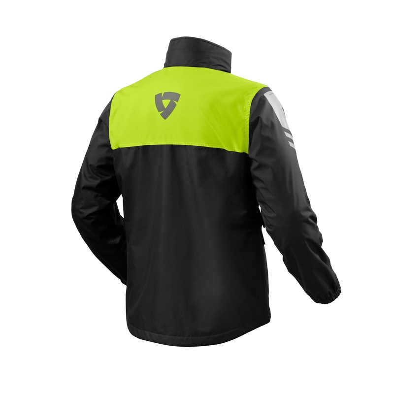 Revit Nitric 4 H2O sort-fluogul regnjakke til motorcykel