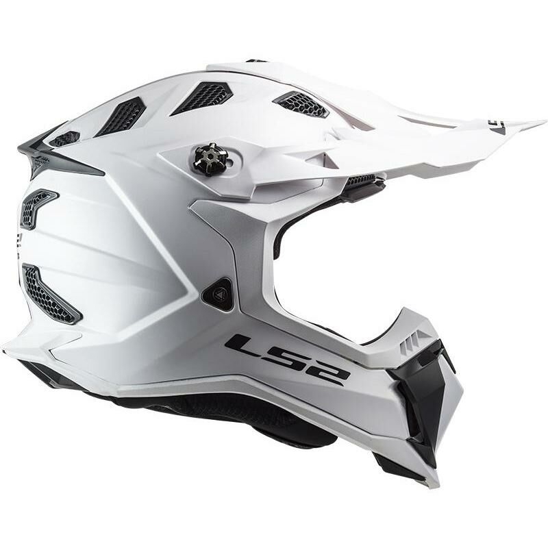 Motocrosshjelm LS2 MX700 Subverter Single Mono 06 hvid blank
