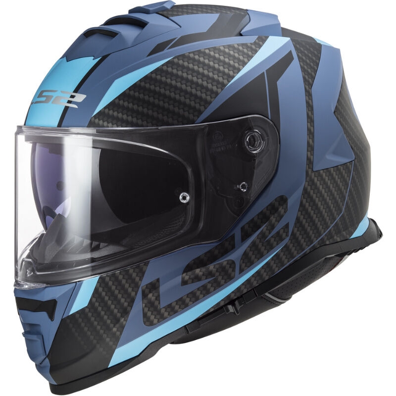 LS2 FF800 Storm II Racer full-face motorcykelhjelm sort-blå