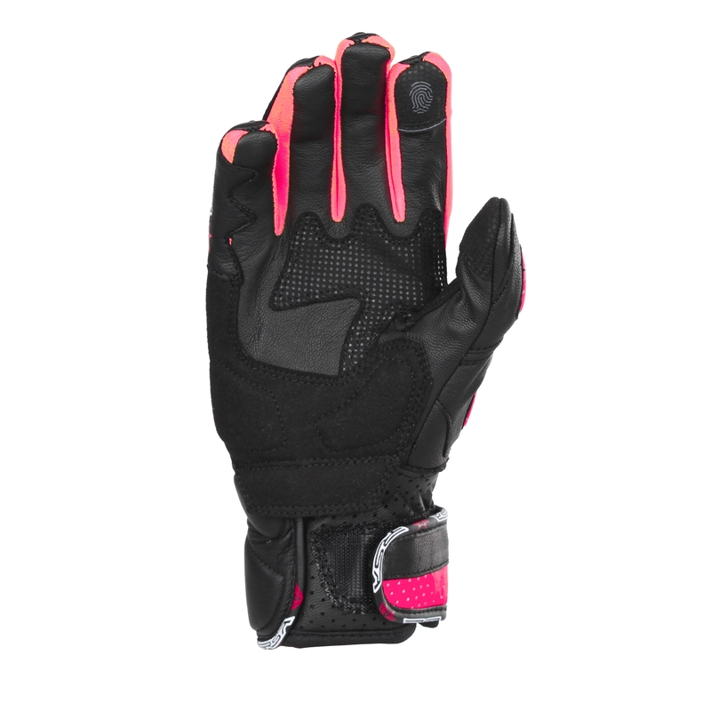 Motorcykelhandsker til kvinder RSA RX2 sort og pink