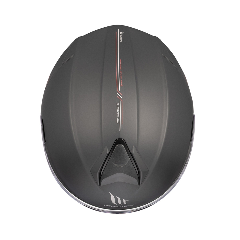 MT Genesis SV Solid A1 sort mat flip-up motorcykelhjelm