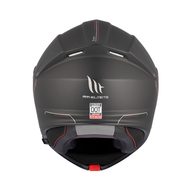 MT Genesis SV Solid A1 sort mat flip-up motorcykelhjelm