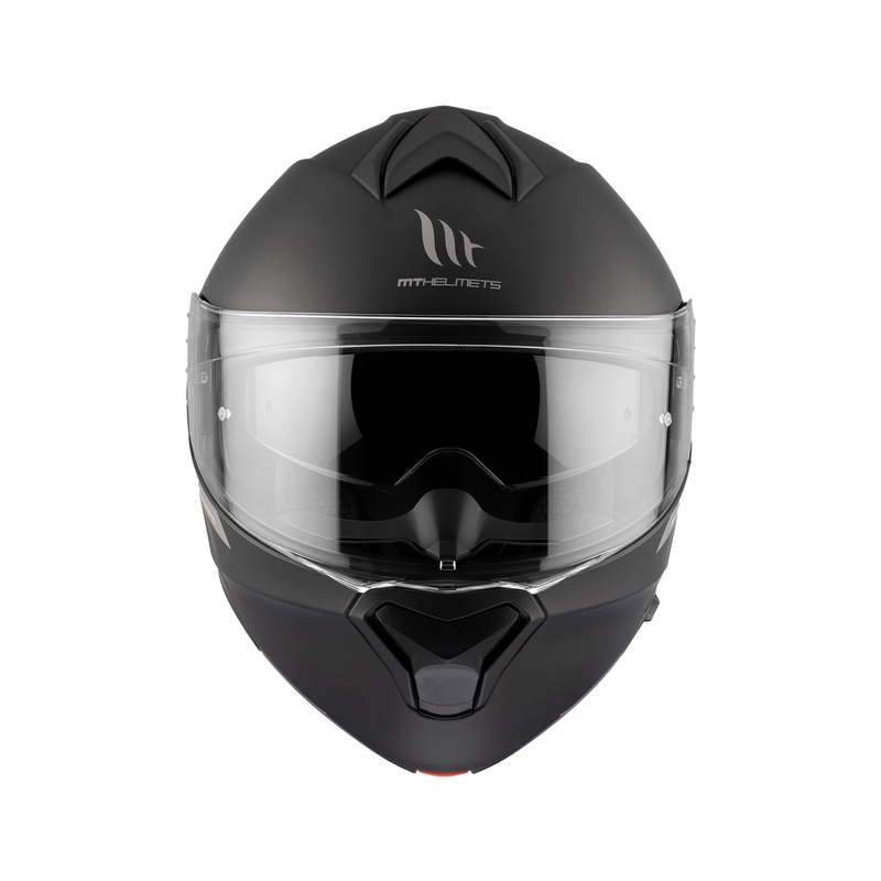 MT Genesis SV Solid A1 sort mat flip-up motorcykelhjelm