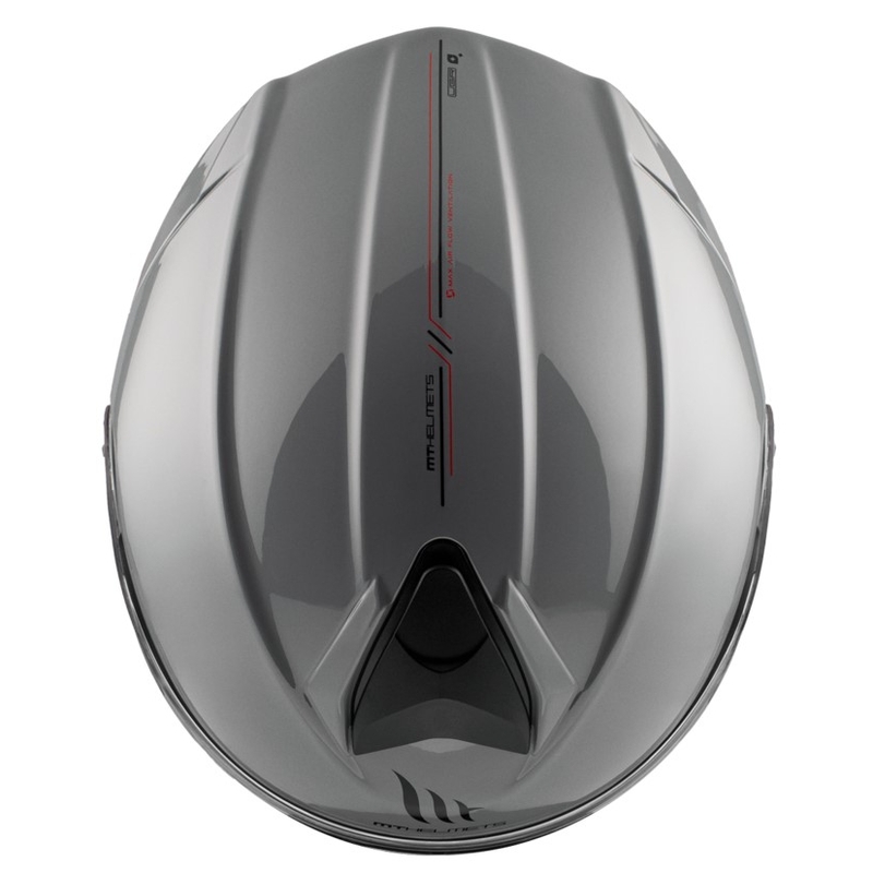 Flip-up motorcykelhjelm MT Genesis SV Solid A12 blank grå