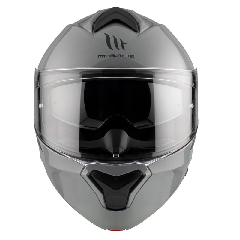 Flip-up motorcykelhjelm MT Genesis SV Solid A12 blank grå