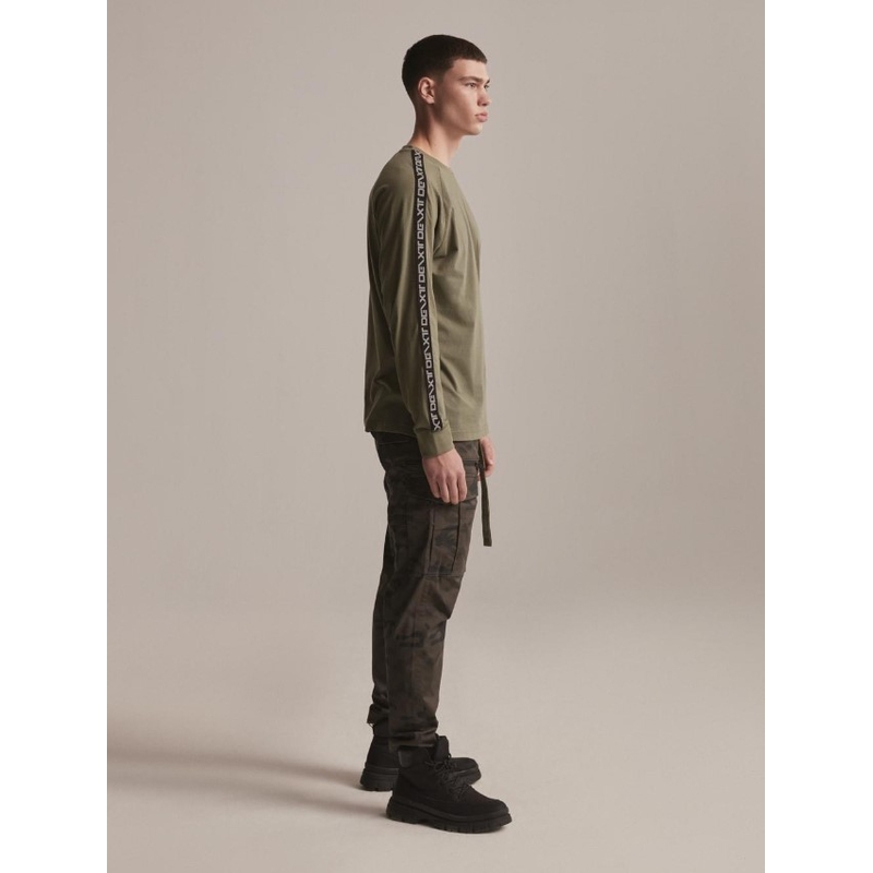 Langærmet T-shirt DAKAR DKR LG STRAP khaki