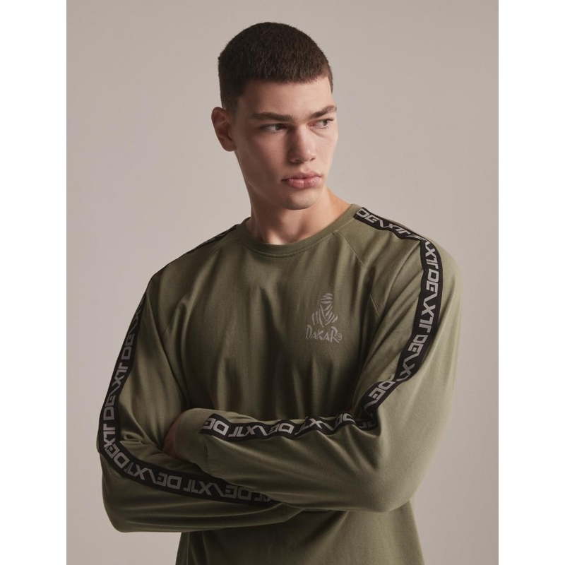 Langærmet T-shirt DAKAR DKR LG STRAP khaki