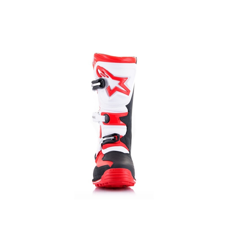 Alpinestars Tech Trial motorcykelstøvler hvid-rød-sort