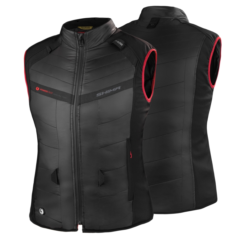 Shima Powerheat Vest til kvinder, sort-rød