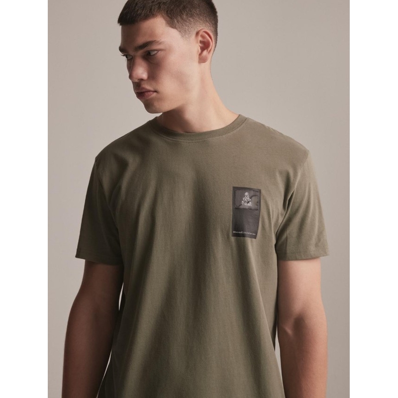 T-shirt DAKAR DKR Patch khaki