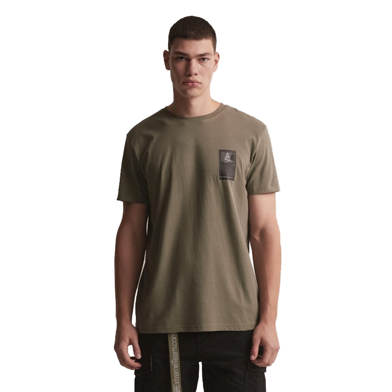 T-shirt DAKAR DKR Patch khaki