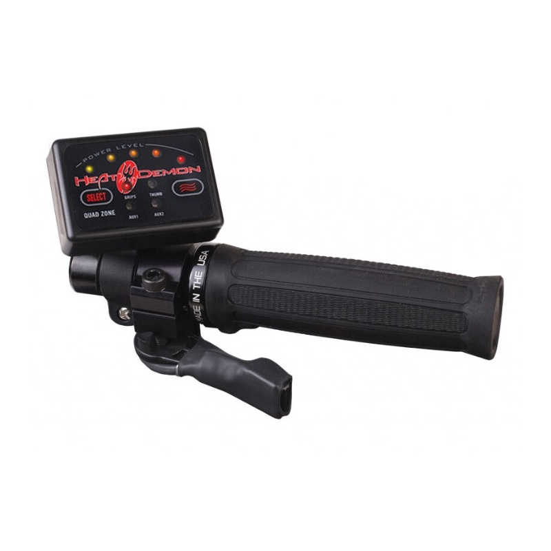 Opvarmede greb SYMTEC ATV Clamp On Quad Zone sort