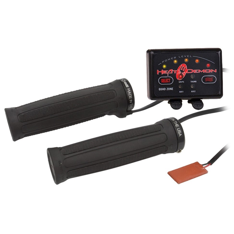 Opvarmede greb SYMTEC ATV Clamp On Quad Zone sort