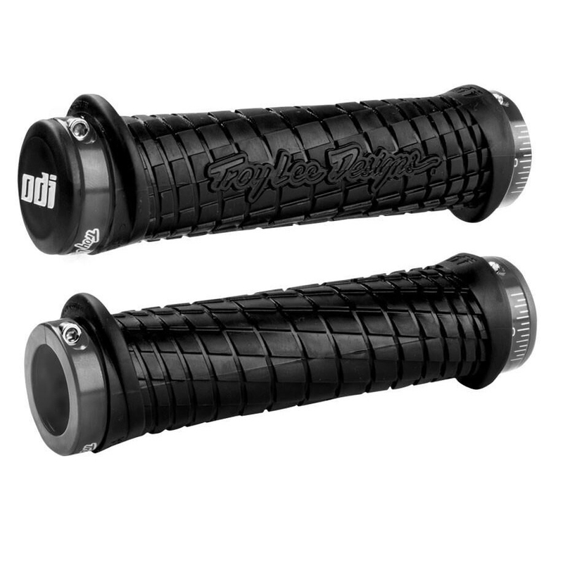 Greb ODI TROY LEE DESIGNS SIGNATURE ATV LOCK-ON grå-sort