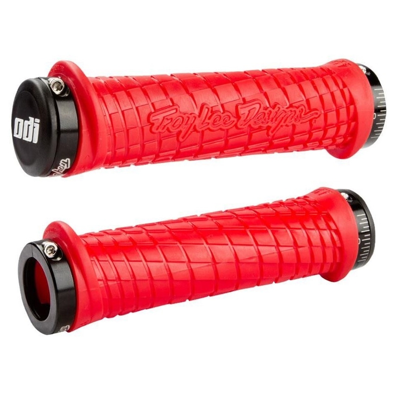 Greb ODI TROY LEE DESIGNS SIGNATURE ATV LOCK-ON rød og sort