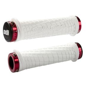 Greb ODI TROY LEE DESIGNS SIGNATURE ATV LOCK-ON hvid-rød