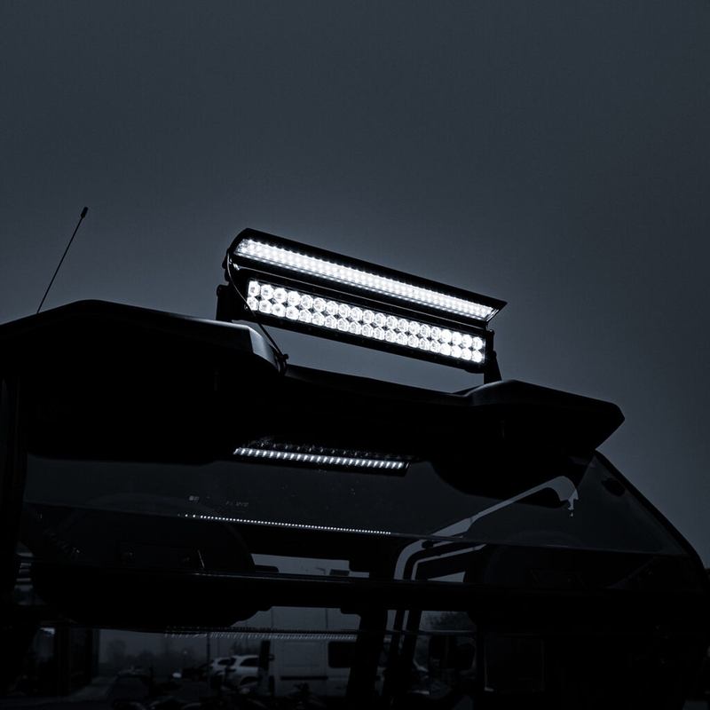 LED-lysrampe med dæksel SHARK LED LIGHT BAR 21,5", 6D MED LED-DÆKSEL, 120W