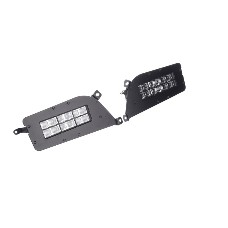LED-forlygter SHARK LED FORLYGTER TIL POLARIS ATV, UTV MED BAGLYGT, 2KS