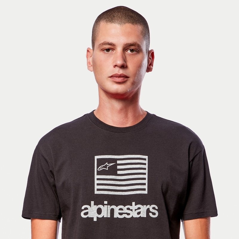 Alpinestars Flag Tee sort og hvid