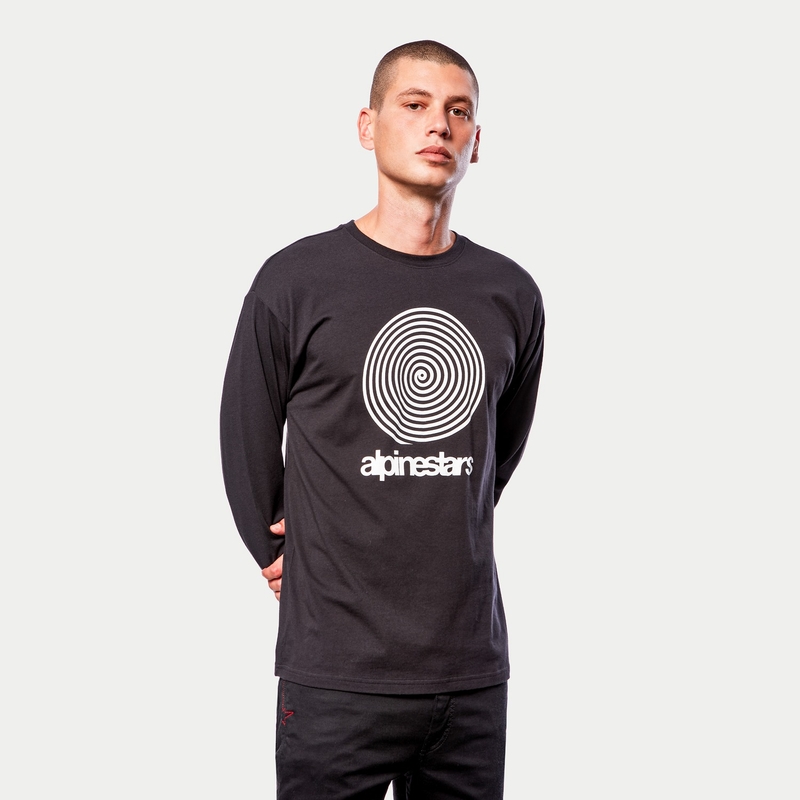 Alpinestars Real Spiral Tee sort og hvid