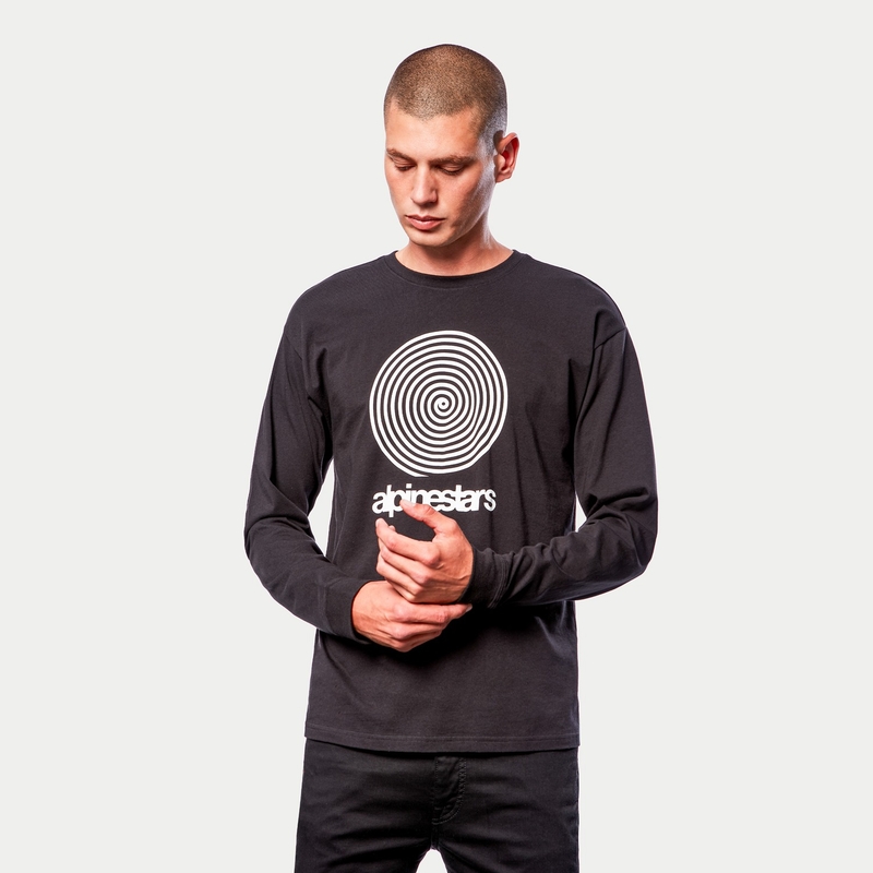Alpinestars Real Spiral Tee sort og hvid