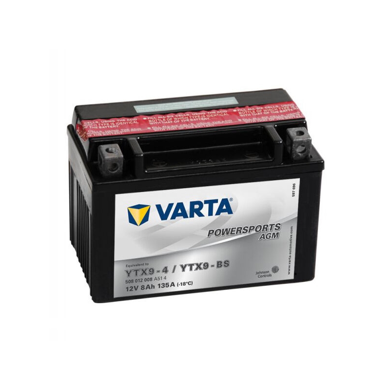 VARTA MOTO LF YTX9-4/YTX9-BS 12V/8AH vedligeholdelsesfrit batteri