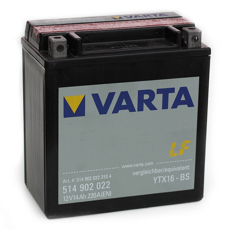 VARTA YTX16-4/YTX16-BS 12V/14Ah vedligeholdelsesfrit batteri