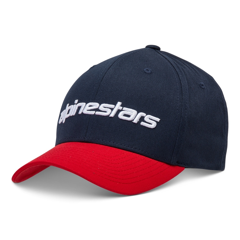 Alpinestars Linear-kasket rød-blå-hvid