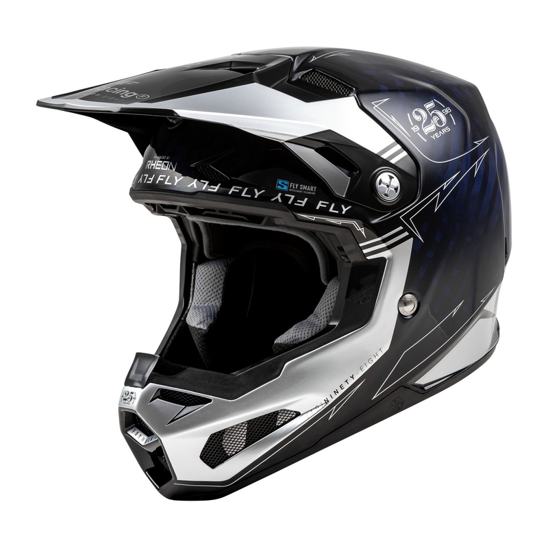 Motocrosshjelm FLY Racing Formula S Carbon blå-sølv