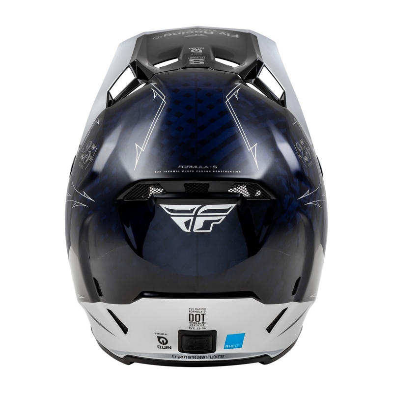 Motocrosshjelm FLY Racing Formula S Carbon blå-sølv