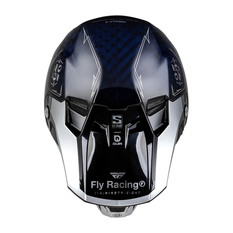 Motocrosshjelm FLY Racing Formula S Carbon blå-sølv