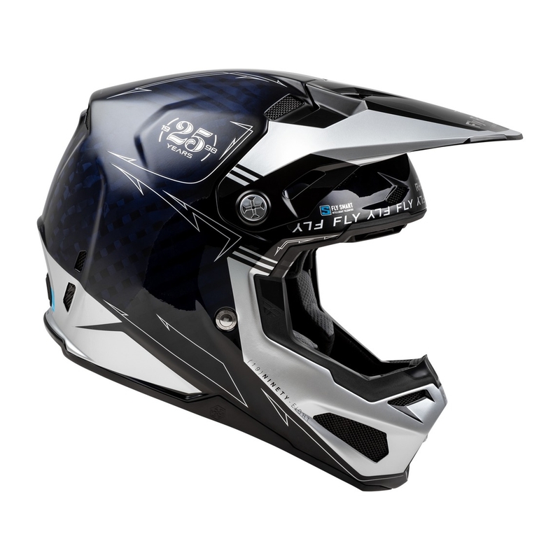 Motocrosshjelm FLY Racing Formula S Carbon blå-sølv
